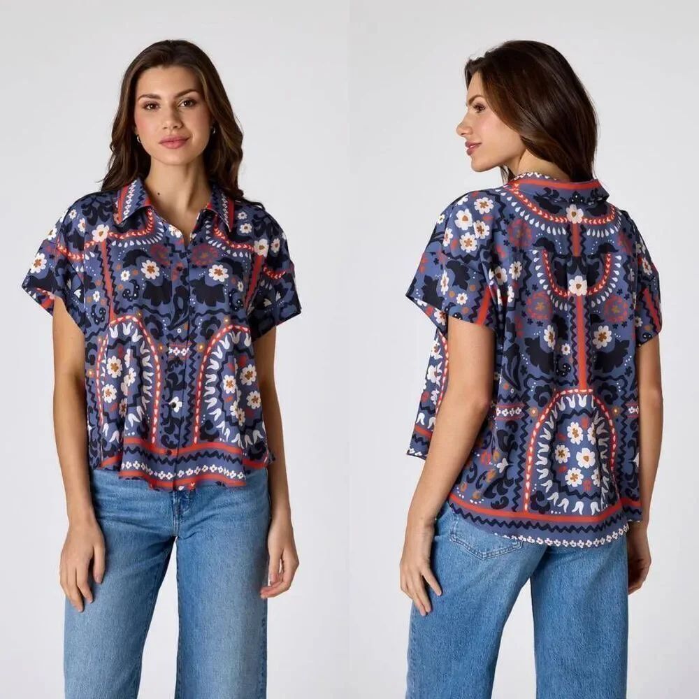 Crosby by Mollie Burch Albie Top S NWOT